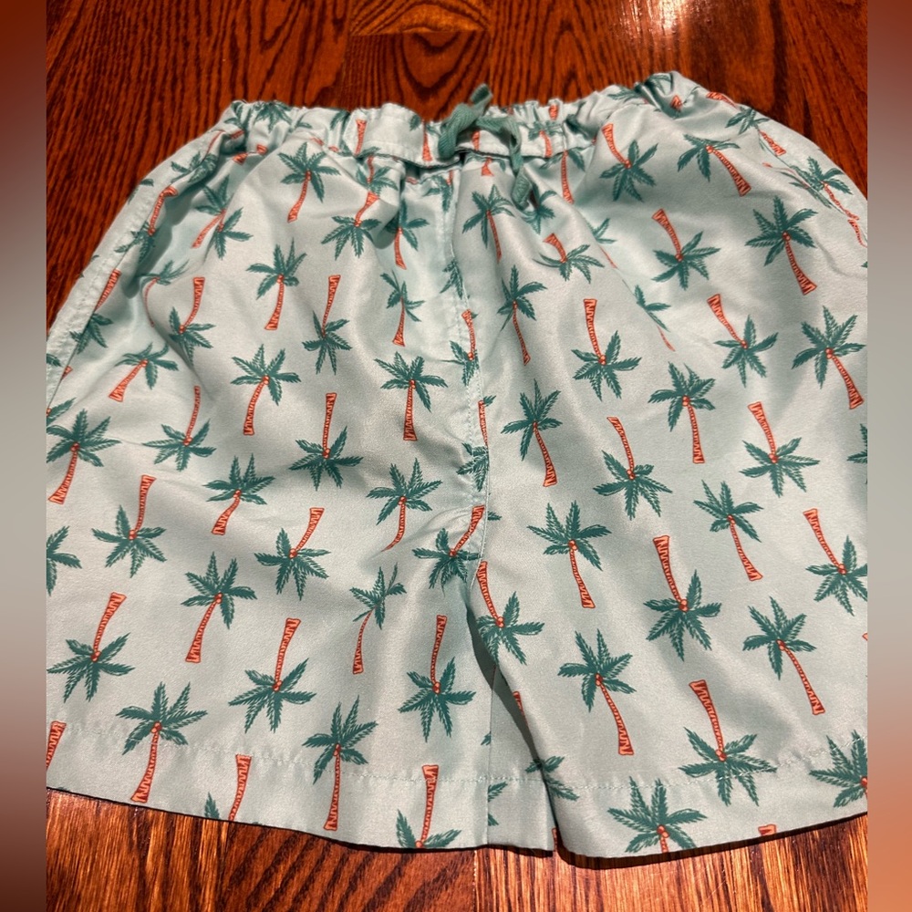 Rachel Riley palm tree swim trunks size 10